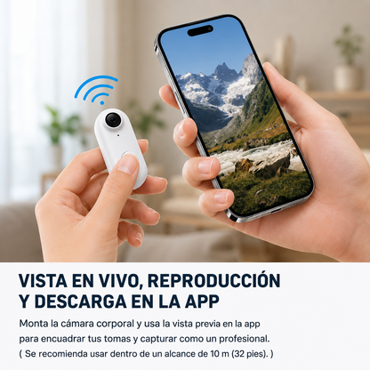 Mini cámara de acción deportiva 4K
