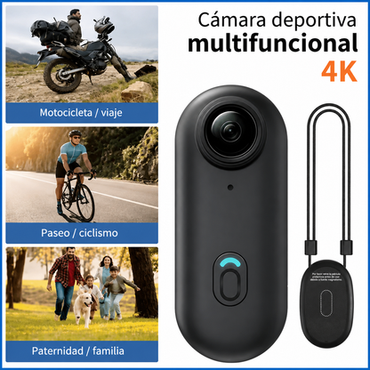 Mini cámara de acción deportiva 4K